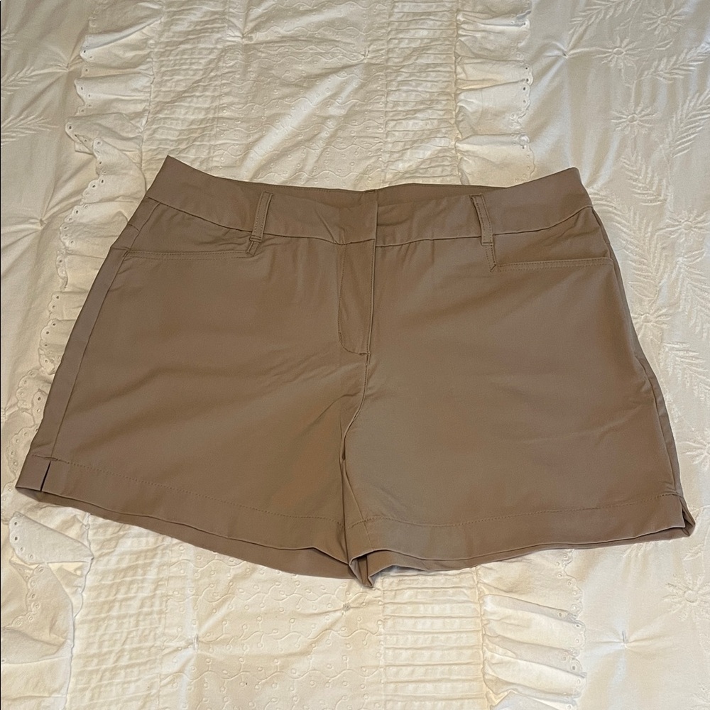Willit women's tan golf shorts